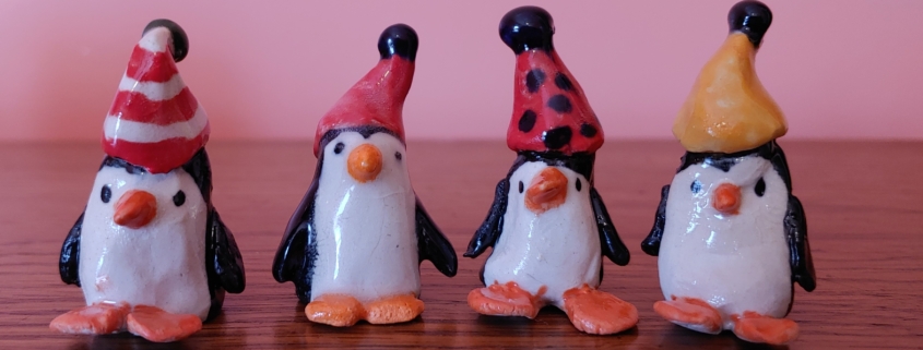 Judy Kutulas clay penguins