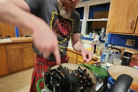 Cedric Briand in the kitchen