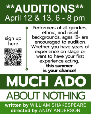 MUCH ADO auditions